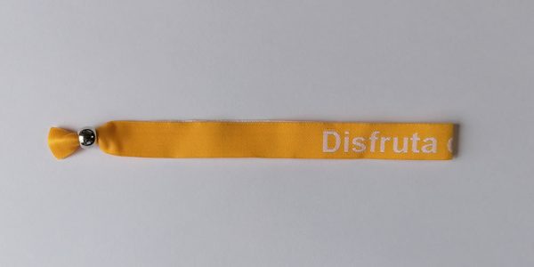 Pulsera amarilla "Disfruta de la Vida" - Imagen 2