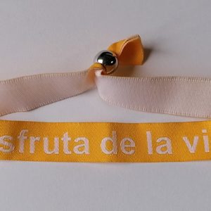 Pulsera amarilla Disfruta de la Vida