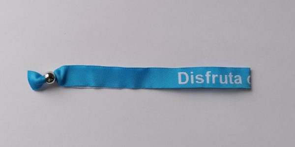 Pulsera azul "Disfruta de la Vida" - Imagen 2