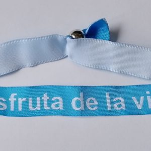 Pulsera azul Disfruta de la Vida