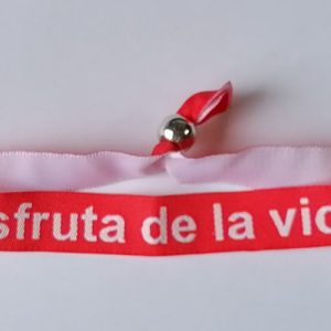 Pulsera roja Disfruta de la Vida