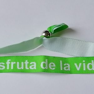 Pulsera verde Disfruta de la Vida